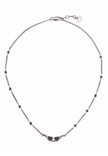 Zadig&Voltaire rock wing-embellished necklace - Grigio