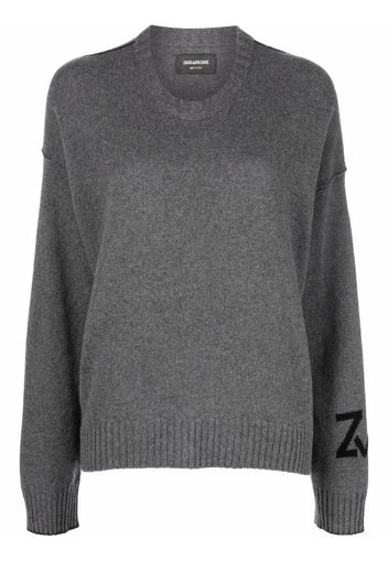 Zadig&Voltaire Maglione con logo - Grigio