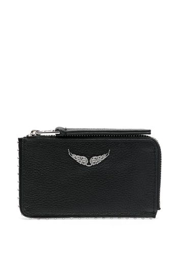 Zadig&Voltaire wing-plaque compact wallet - Nero