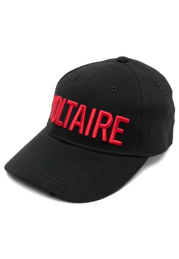 Zadig&Voltaire logo-embroidered cotton cap - Nero