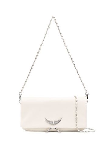 Zadig&Voltaire Rock Swing Your Wings clutch bag - Bianco