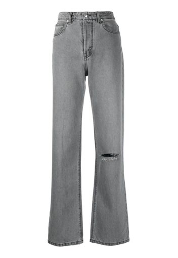 Zadig&Voltaire distressed straight-leg jeans - Grigio