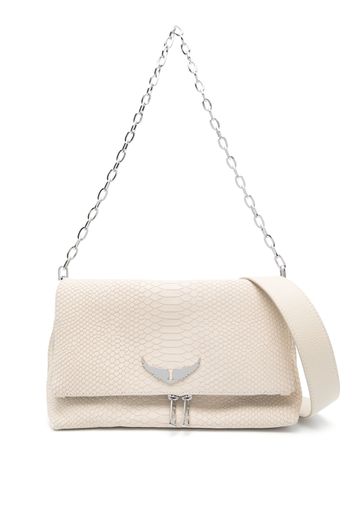 Zadig&Voltaire Rocky leather shoulder bag - Toni neutri