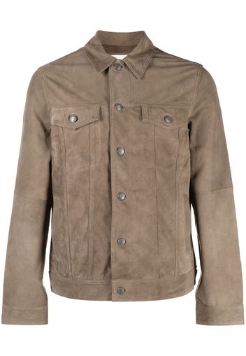 Zadig&Voltaire button-fastening suede jacket - Marrone