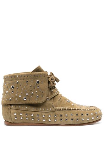 Zadig&Voltaire Santa Fe suede ankle boots - Verde