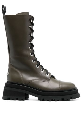 Zadig&Voltaire Ride 60mm lace-up boots - Verde