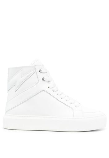 Zadig&Voltaire tonal high-top sneakers - Bianco