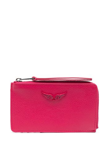 Zadig&Voltaire logo-plaque leather wallet - Rosa