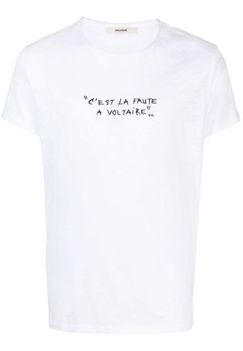 Zadig&Voltaire T-shirt Toby con ricamo - Bianco