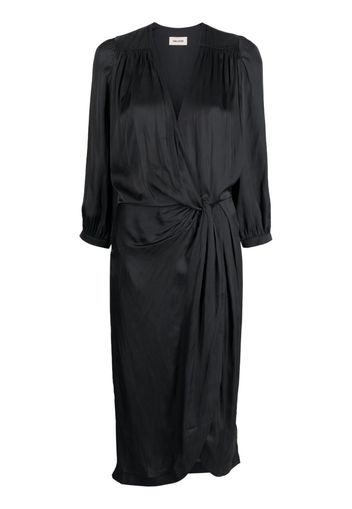 Zadig&Voltaire Renew satin midi dress - Nero