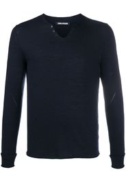 Monastir Henley-neck sweater