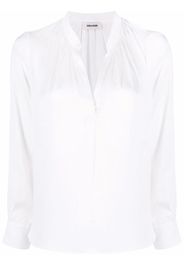 Zadig&Voltaire V-neck satin-finish blouse - Bianco