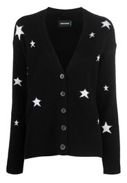 Zadig&Voltaire star-embellished cashmere cardigan - Nero
