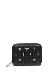 Zadig&Voltaire stud-detail quilted wallet - Nero