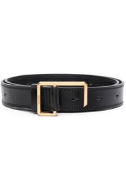 Zadig&Voltaire engraved-logo buckle leather belt - Nero