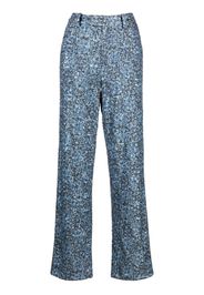Zadig&Voltaire sequin-embellished straight-leg trousers - Blu