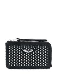 Zadig&Voltaire Plumetis stud-embellished wallet - Nero