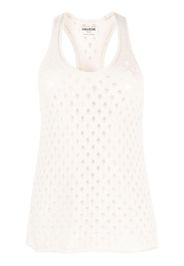 Zadig&Voltaire Abbie perforated cashmere-blend top - Toni neutri