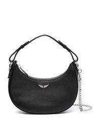 Zadig&Voltaire logo-plaque leather crossbody bag - Nero