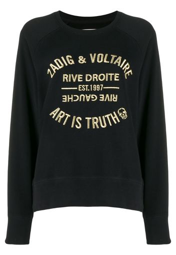 Art Is Truth embroidered sweatshirt