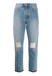 Jeans taglio straight con effetto vissuto