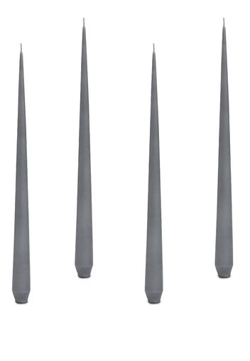 Zaha Hadid Design tapered set of four candles - Grigio