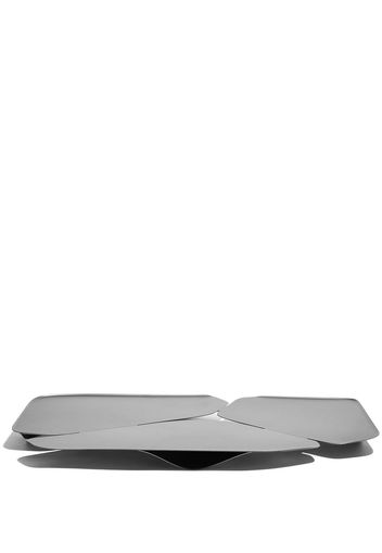 Zaha Hadid Design Hew stainless steel tray - Argento