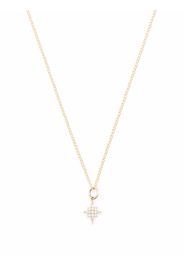 ZAHAVA 18kt yellow gold Little Lila diamond starburst charm necklace - Oro