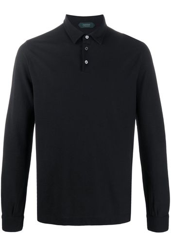 long-sleeved polo shirt