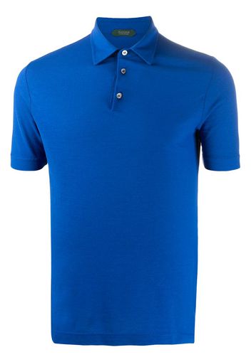 brushed jersey polo shirt