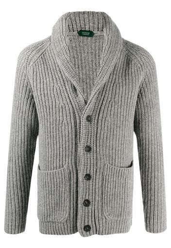 chunky-knit cardigan