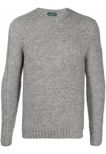 Zanone Maglione con intarsio - Grigio