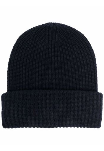 Zanone tonal ribbed-knit beanie - Blu