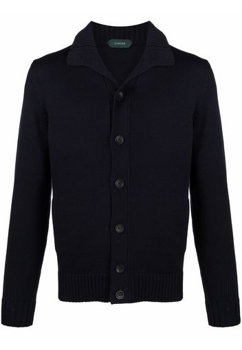 Zanone high-neck cardigan - Blu