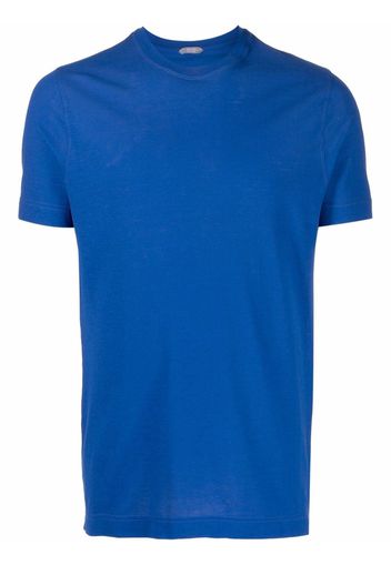 Zanone short-sleeved cotton T-shirt - Blu