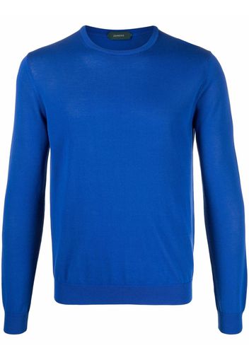 Zanone crew neck jumper - Blu