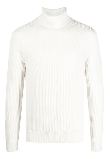 Zanone roll-neck ribbed-knit jumper - Toni neutri