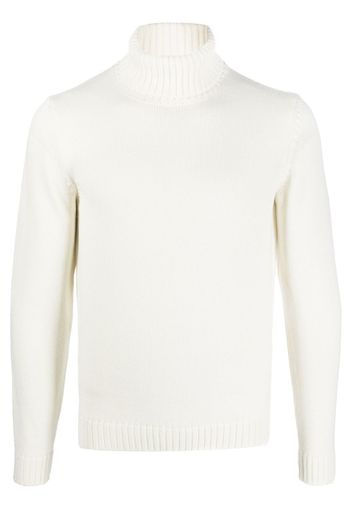 Zanone roll-neck long-sleeve jumper - Bianco