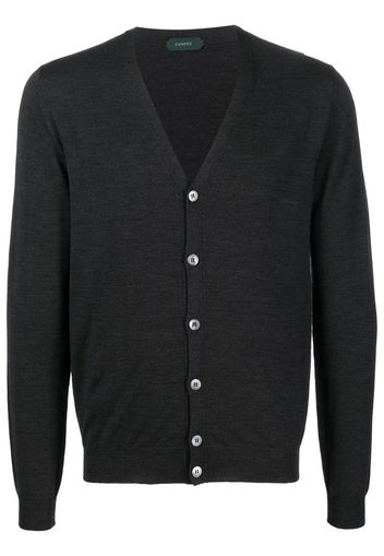 Zanone Cardigan con bottoni - Nero