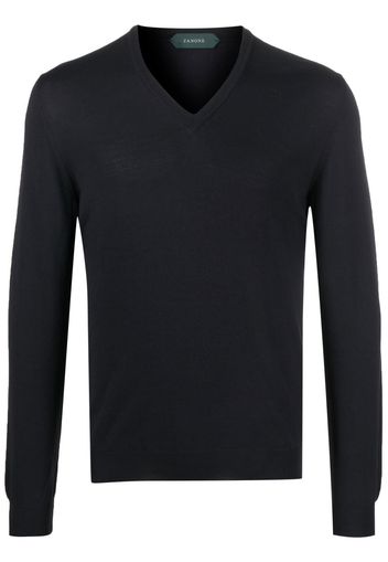 Zanone v-neck jumper - Blu