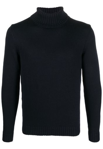 Zanone roll-neck knitted sweater - Blu