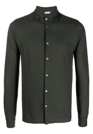 Zanone long-sleeved cotton shirt - Verde