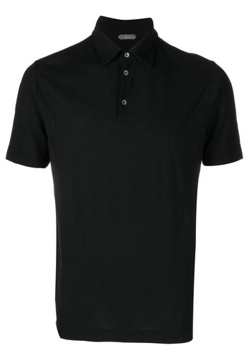 Zanone short-sleeve cotton polo shirt - Nero