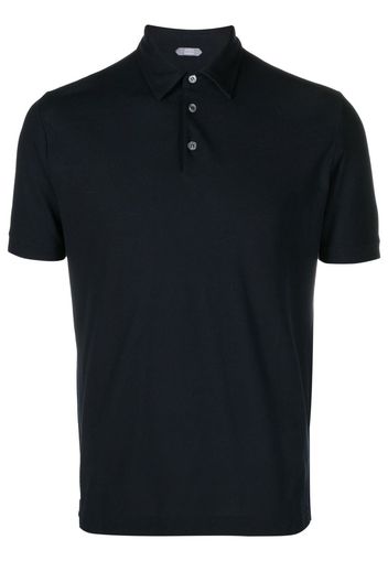 Zanone short-sleeve cotton polo shirt - Nero