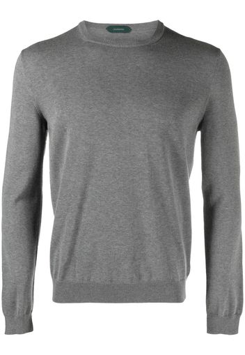 Zanone crew-neck knitted jumper - Grigio