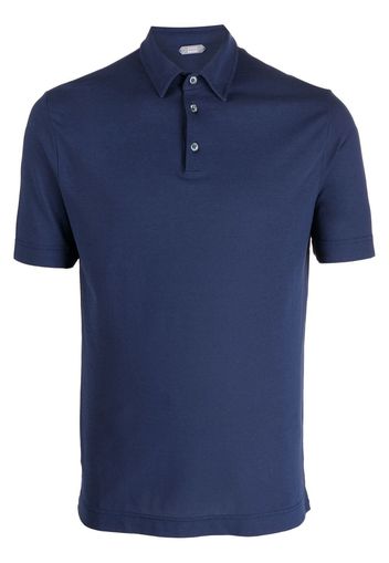 Zanone basic short-sleeved polo shirt - Blu