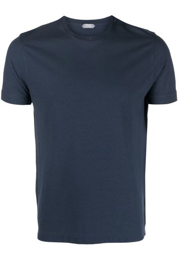 Zanone crew-neck cotton T-shirt - Blu