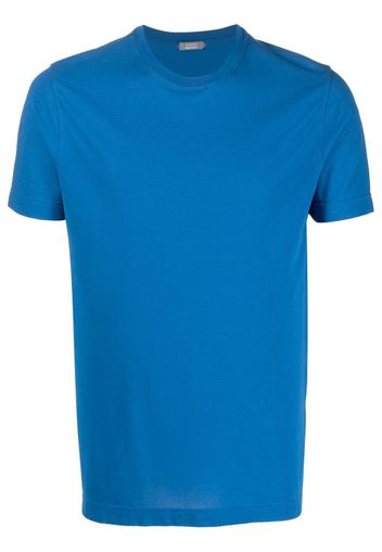 Zanone crew-neck cotton T-shirt - Blu