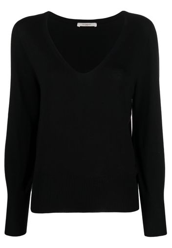 Zanone cotton-silk long-sleeved jumper - Nero