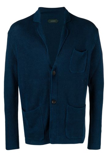 Zanone Cardigan con scollo a V - Blu